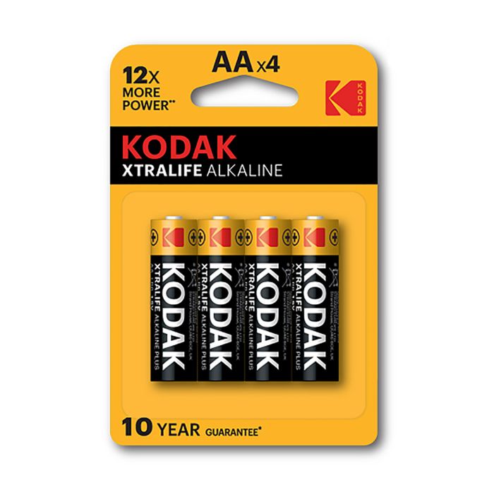 PILA KODAK XTRALIFE KAA LR06 AA BLISTER 4 UNIDADES
