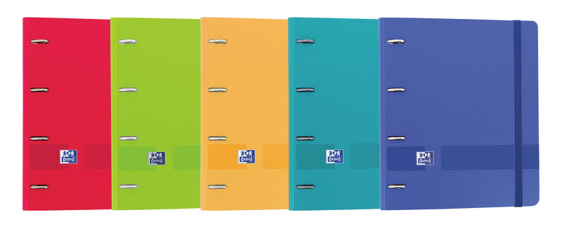 EXP/10 ARCHIVADOR EUROPEANBINDER A4 4 AN. 35MM 100H 5X5 COLOLORES