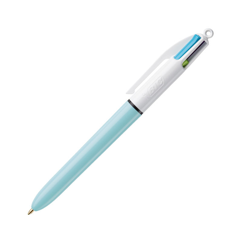 BOLIGRAFO BIC 4 COLORES SHINE ROJO