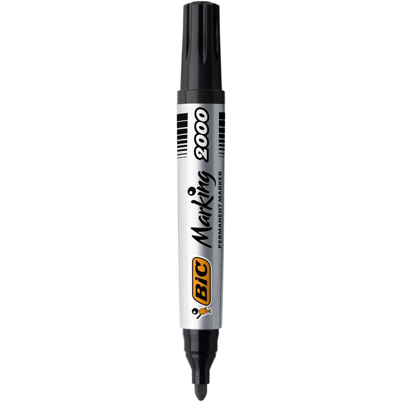 ROTULADOR BIC PERMANENTE 2000 PUNTA CONICA NEGRO