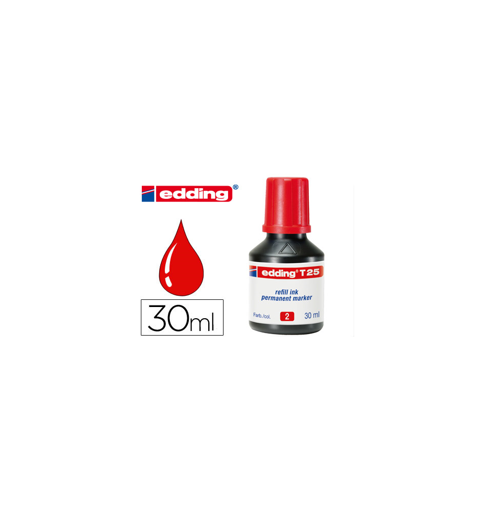 TINTA EDDING ROJA T-25