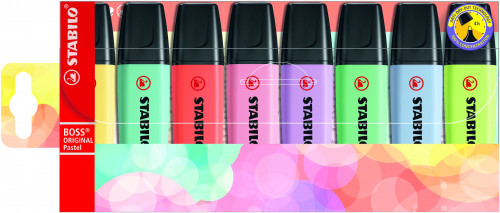PACK 8 FLUORESCENTES PASTEL