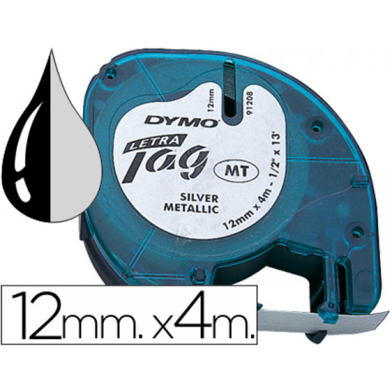 CINTA DYMO 12MMX4MT -TRANSPARENTE PARA MAQUINA LETRATAG