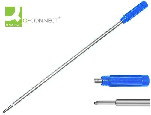 RECAMBIO BOLIGRAFO Q-CONNECT TIPO CROSS AZUL ENVASE DE 12