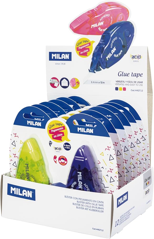 CINTA ADHESIVA GLUE TAPE 8, 4MM X 12M R: 44GT12