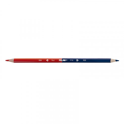 L�PIZ MILAN BICOLOR TRIANGULAR ROJO-AZUL