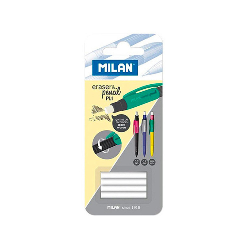 BLISTER RECAMBIO GOMA MILAN PORTAMINAS PL1 4 UNID