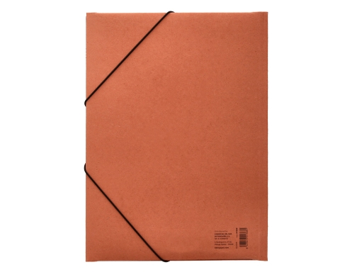 CARPETA FOLIO 2 ANILLAS 40MM CARTON CUERO