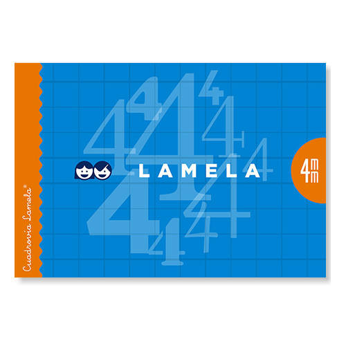 LIBRETA CUARTO LAMELA CUADRICULA DE 4 APAISADO 30 HOJAS