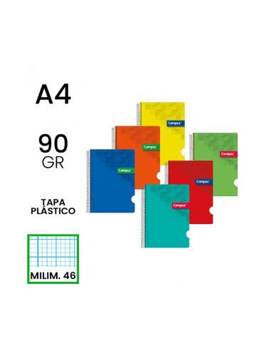 CUADERNO GRAPAS A4 80H 90GR PRAXTON CUADRO 4X4