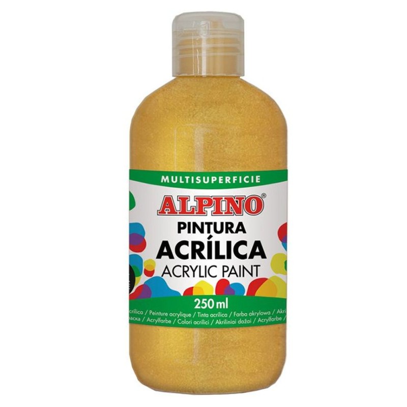PINTURA ACRILICA ESCOLAR BOTELLA 250 ML ORO