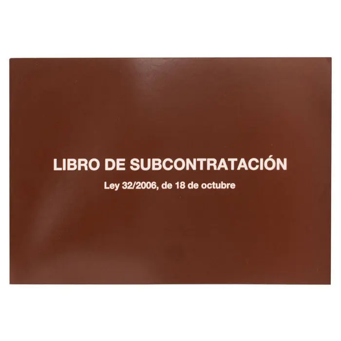 LIBRO REGISTRO SUBCONTRATACION