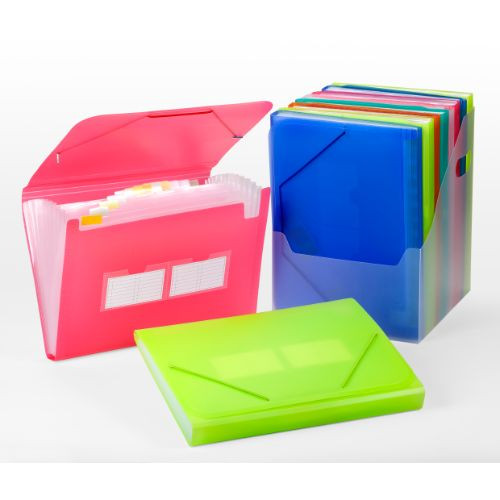 CARPETA CLASIFICADORA A4 FUELLE AZUL