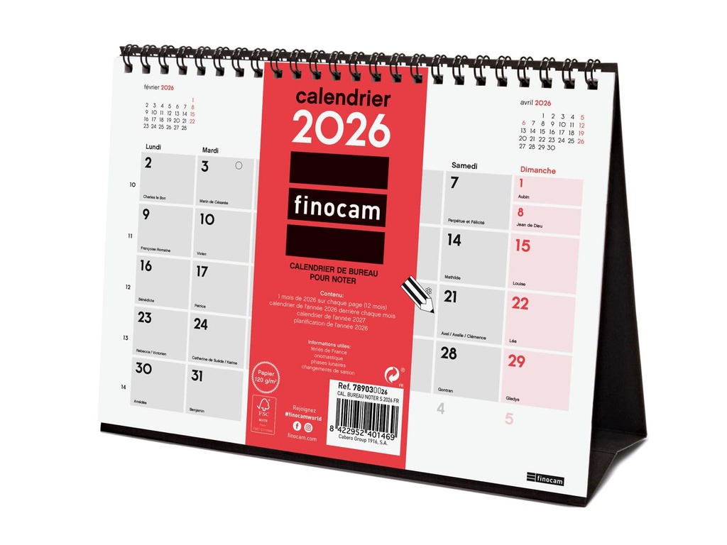 CALENDARIO SOBREMESA N GRANDES XS 2026