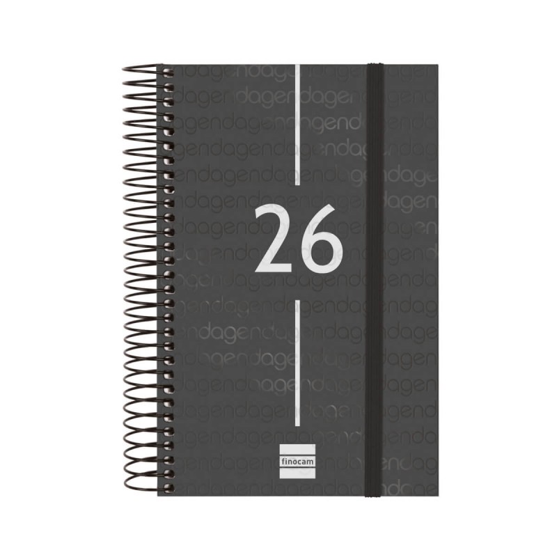 AGENDA ESPIRAL YEAR E5 1DP 2026 NEGRO