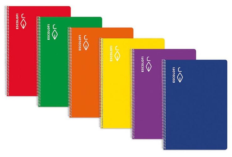 BLOC ESPIRAL FOLIO 50H 70GR PAUTA MONTESSORI 3,5 AZUL - CAJA DE 5