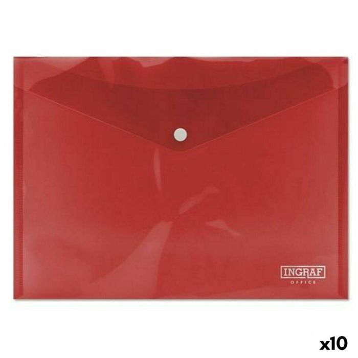 SOBRE PORTADOCUMENTOS PP A4 C/BROCHE ROJO