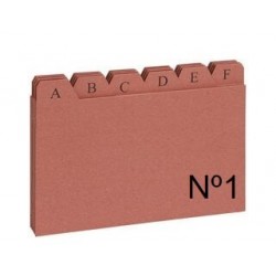 INDICE FICHERO CARTON N�1 65X95