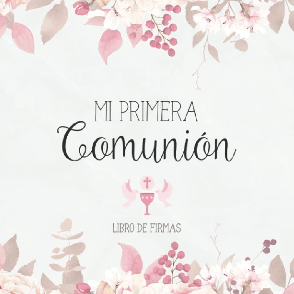 ALBUM DE FOTOS COMUNION ROSA - RECUERDOS BONITOS