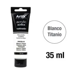 TUBO PINTURA ACRILICA BLANCA 01 ARTIX