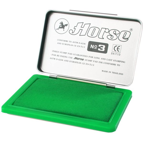 TAMPON N� 3 HORSE VERDE