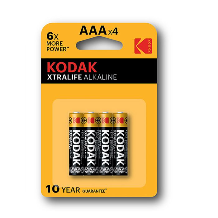 Pilas alcalinas kodak LR03 aaa blister 4UD