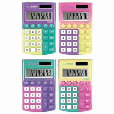 CALCULADORAS 8 DIGITOS POCKET SUNSET