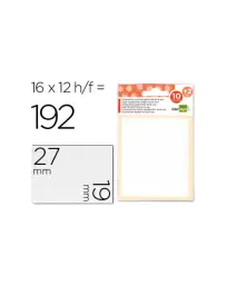 ETIQUETAS LIDERPAPEL SOBRE DE 10 H. + 2 H. OBSEQUIO 26X54 MM -6 UNIDADES POR HOJA