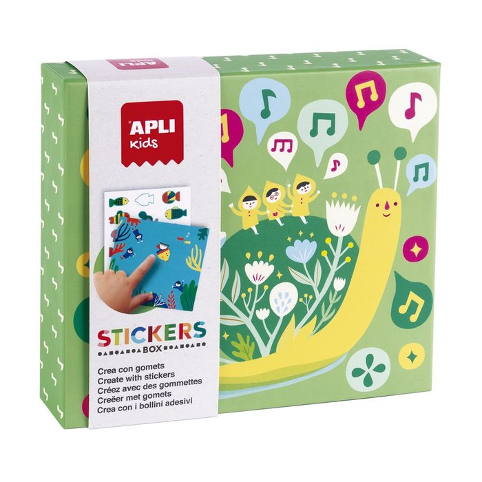 Juego gomets APLI stickers box lilliput