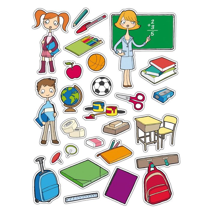 Gomets removible bolsa 3H escuela