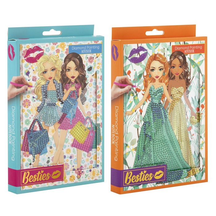 Set cuaderno A5 pinta la portada con diamantes surtido best