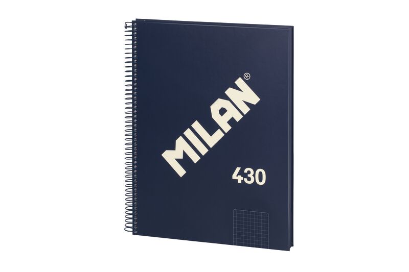 Bloc espiral A4 80H cuadricula serie 1918 azul