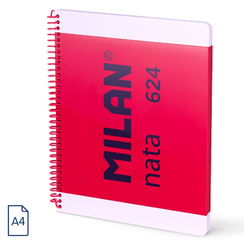 Nata * cuaderno A4 esp. td lineas 7MM 80H 95GR rosa