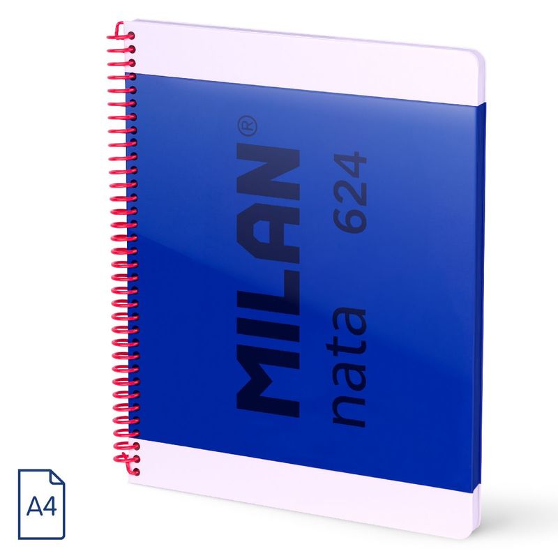 Nata * cuaderno A4 esp. td lineas 7MM 80H 95GR azul