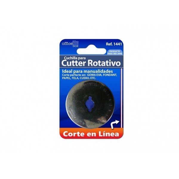 Cuchilla para cutter rotativo corte en linea