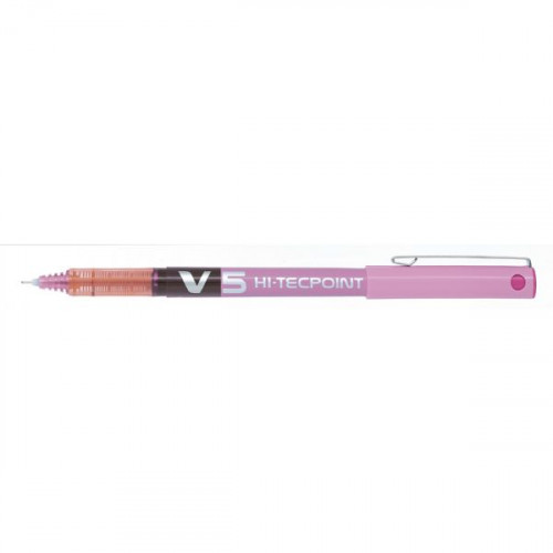 Boligrafo roller tinta liquida V5 rosa PILOT bx-V5-p