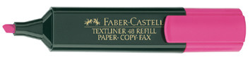 Marcador fluor textliner rosa faber castell 154828