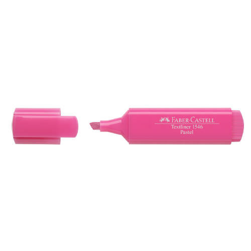 Marcador fluor textliner rosa pastel faber castell 154654