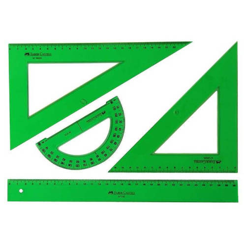 Juego reglas escolar faber castell 65021