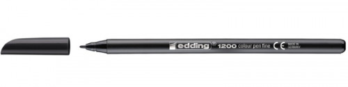 Rotulador punta fina 1200 negro EDDING 1200-01