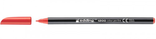 Rotulador punta fina 1200 rojo EDDING 1200-02