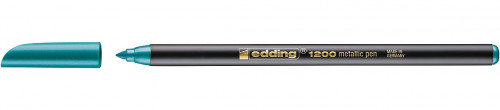 Rotulador punta fina 1200 verde metalico EDDING 1200-074