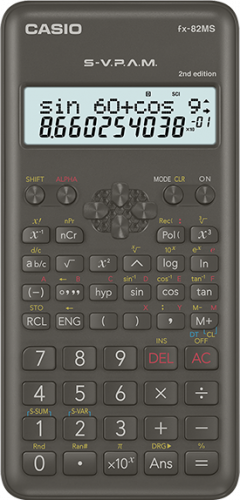 Calculadora cientifica de 12 dígitos CASIO fx-82MS-2-w-et-b
