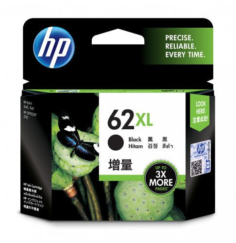 Hp 62XL cartucho de tinta HP62XL negro (C2P05AE)