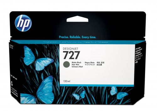 Hp cartucho de tinta designjet 727 negro mate de 130 ml