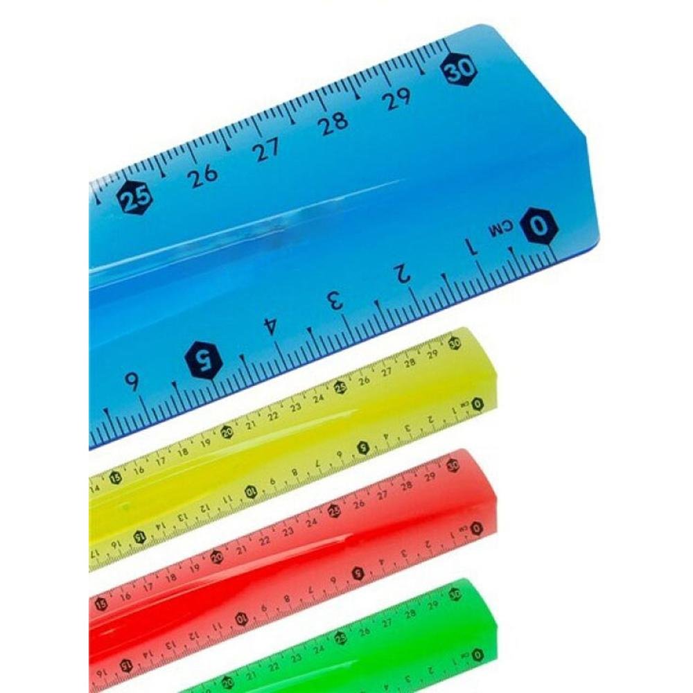 Regla flexible 30CM centauro colores surtidos