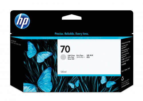 Hp cartucho de tinta designjet 70 gris claro de 130 ml