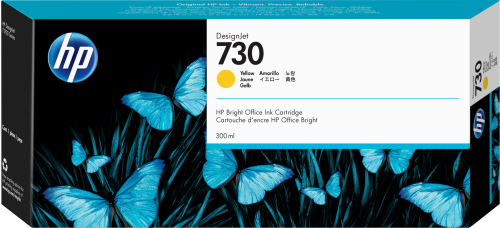 HP cartucho de tinta designjet 730 amarillo de 300 ml