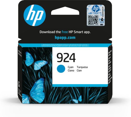 HP cartucho de tinta original 924 cian