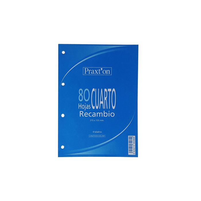 Recambio bloc PRAXTON 4 taladros cuarto 60G 80H milimetrado